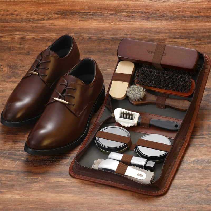 Sneaker Leather Care - Set di spazzole per scarpe HorseHair